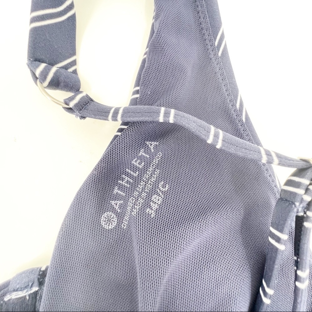✅ Athleta Piha TOP NAVY/WHITE STRIPED SIZE 34 B/C - Picture 2 of 4
